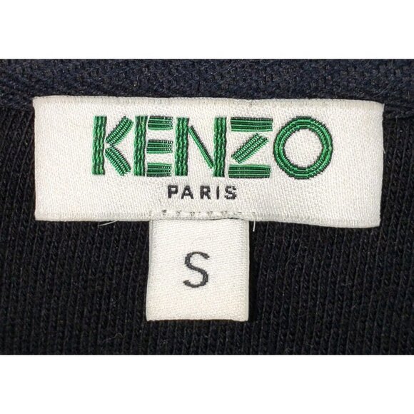 KENZO PARIS Sweatshirt Unisex Sz S Gears Face Blue W/ Silver Metalic Shimmer NEW - Picture 5 of 7